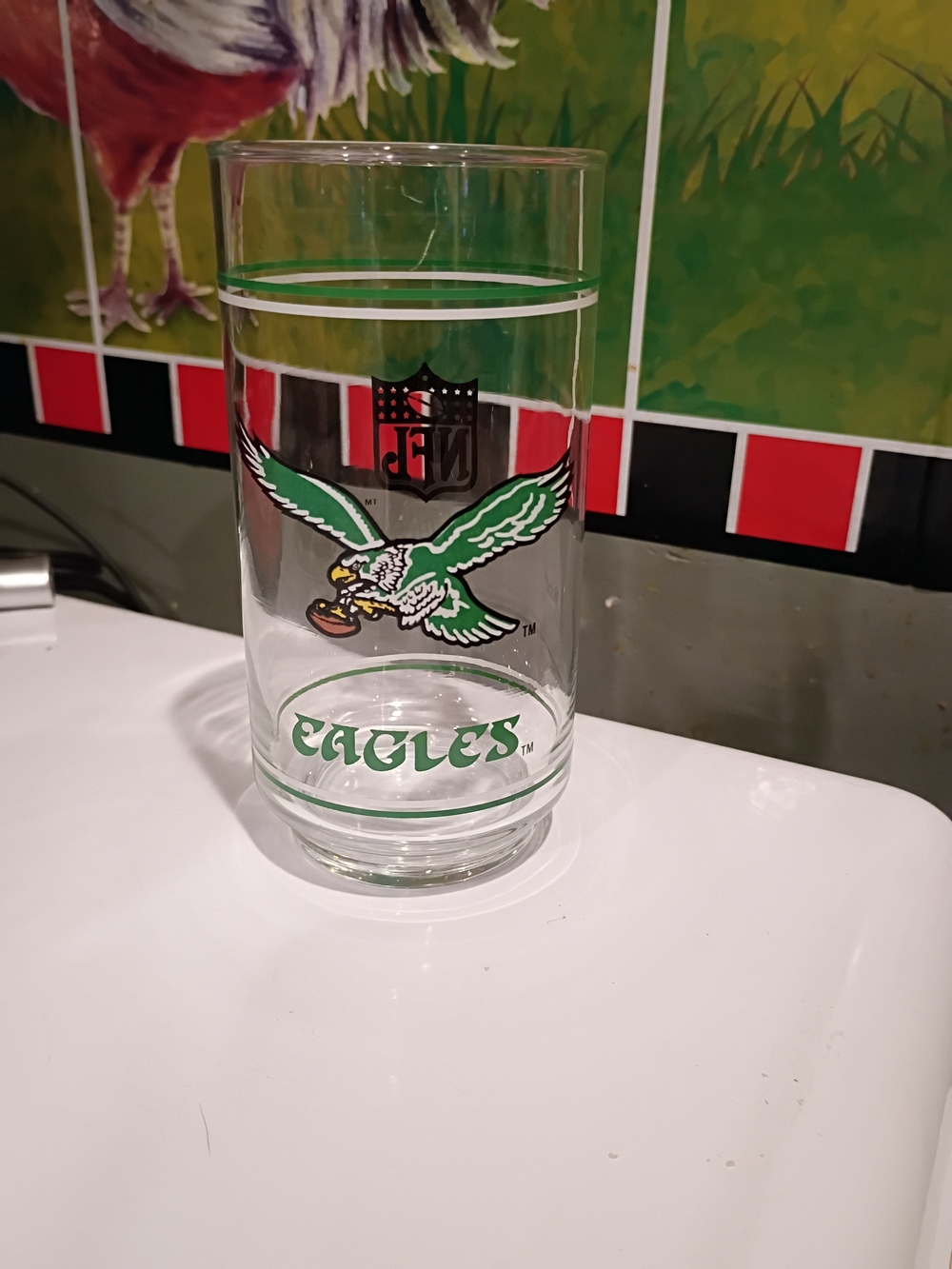 NFL Philadelphia Eagles Clear Glass Tumbler